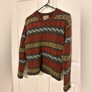 Royal Robbins Multicolor Patterned V-Neck Sweater